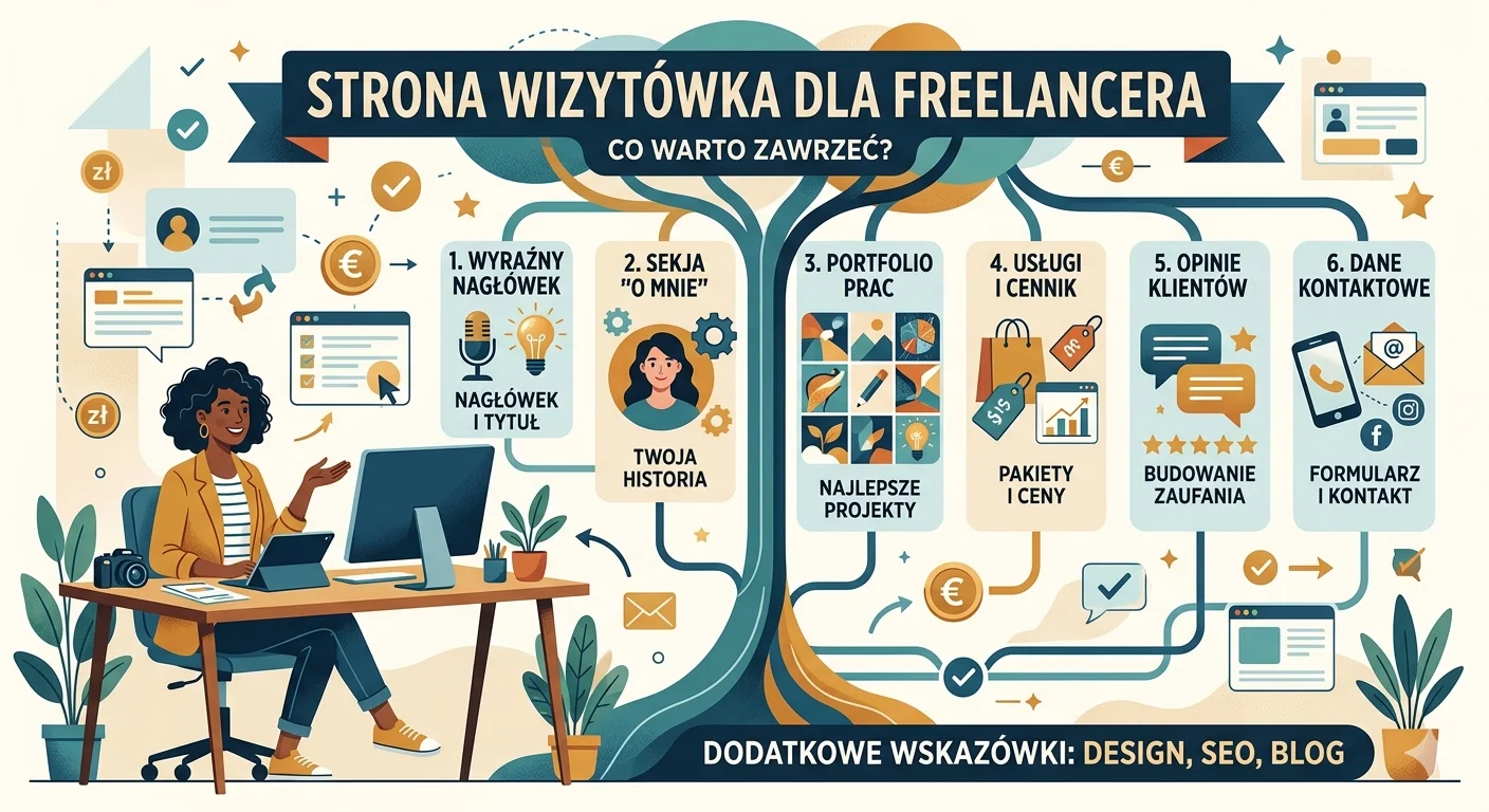 Freelancer business site — what to include?